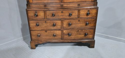 FINE GEORGIAN OAK AND ELM LIVERY CUPBOARD - ADDITIONAL PHOTO 3