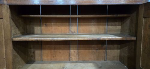 FINE GEORGIAN OAK AND ELM LIVERY CUPBOARD - ADDITIONAL PHOTO 9