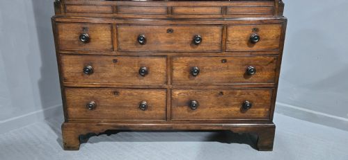 FINE GEORGIAN OAK AND ELM LIVERY CUPBOARD - ADDITIONAL PHOTO 11