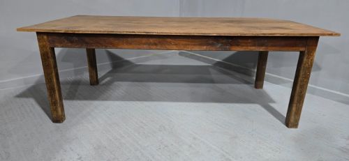 fig 1. Large Chestnut Kitchen Farmhouse Dining Table