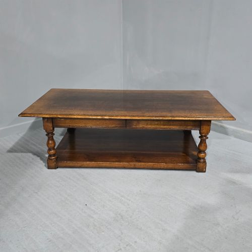 Large Solid Oak Coffee Table