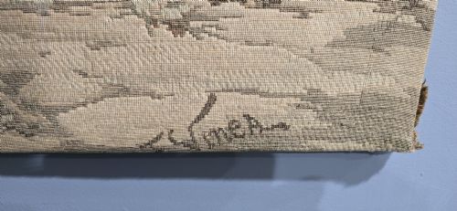 LARGE SIGNED TAPESTRY ON BOARD - ADDITIONAL PHOTO 1