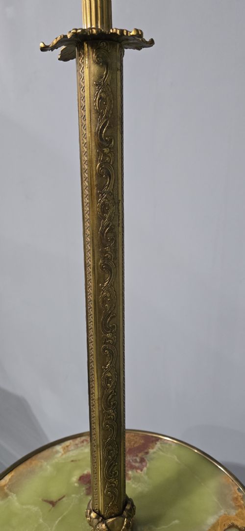OUTSTANDING BRASS STANDARD LAMP - ADDITIONAL PHOTO 3