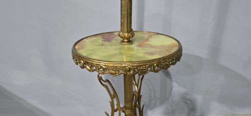 OUTSTANDING BRASS STANDARD LAMP - ADDITIONAL PHOTO 4