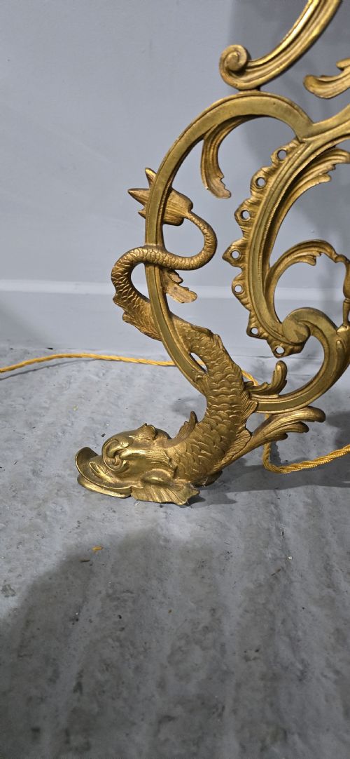 OUTSTANDING BRASS STANDARD LAMP - ADDITIONAL PHOTO 10