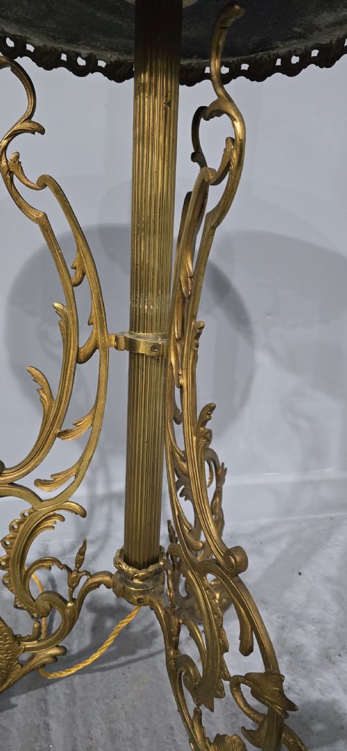 OUTSTANDING BRASS STANDARD LAMP - ADDITIONAL PHOTO 11
