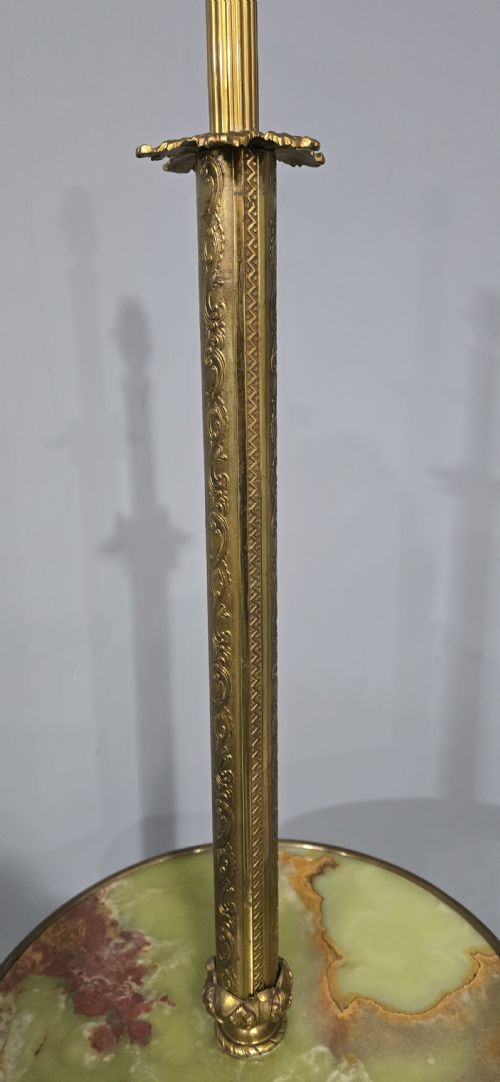 OUTSTANDING BRASS STANDARD LAMP - ADDITIONAL PHOTO 12