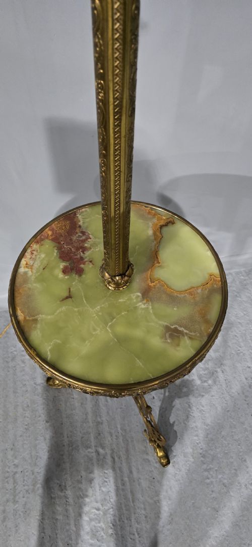 OUTSTANDING BRASS STANDARD LAMP - ADDITIONAL PHOTO 14