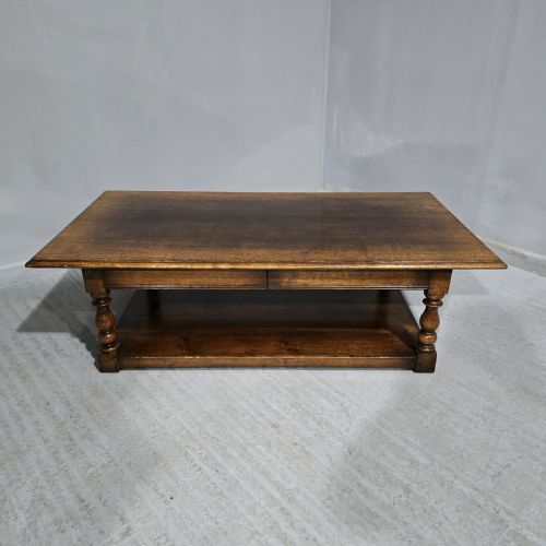 Large Solid Oak Coffee Table