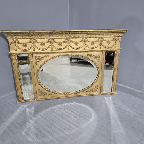 Super Regency Overmantle Mirror