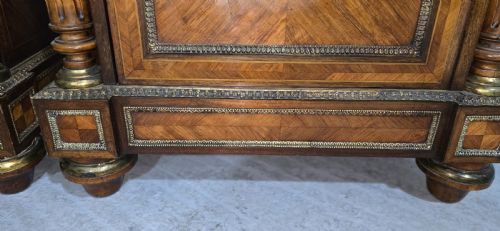 FABULOUS PAIR OF TALL FRENCH LOUIS XVI PORCELAIN MOUNTED CABINETS - ADDITIONAL PHOTO 10