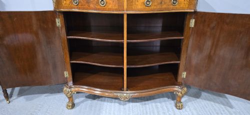 EXHIBITION QUALITY BURR WALNUT SIDE CABINET - ADDITIONAL PHOTO 6