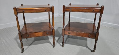 fig 1. Pair Regency Style Lamp Tables