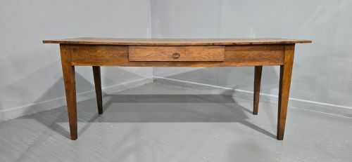 fig 1. Superb French Oak Farmhouse Kitchen Refrectory Dining Table
