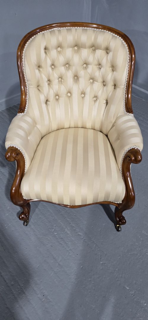 fig 1. Lovely Victorian Mahogany Armchair