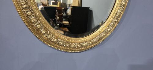 FABULOUS VICTORIAN OVAL GILT MIRROR - ADDITIONAL PHOTO 3