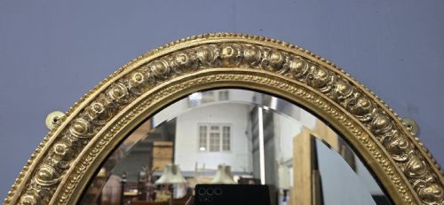 FABULOUS VICTORIAN OVAL GILT MIRROR - ADDITIONAL PHOTO 6