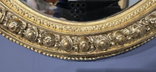 FABULOUS VICTORIAN OVAL GILT MIRROR - ADDITIONAL PHOTO 7