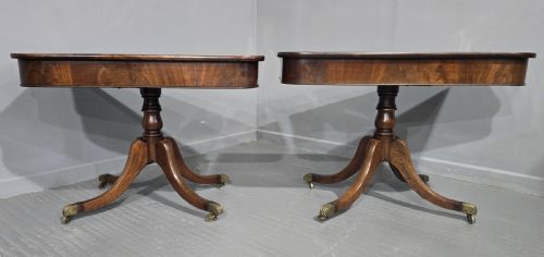fig 1. Superb Pair Georgian Mahogany Console Tables