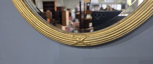 PAIR VICTORIAN OVAL GILT MIRRORS - ADDITIONAL PHOTO 7