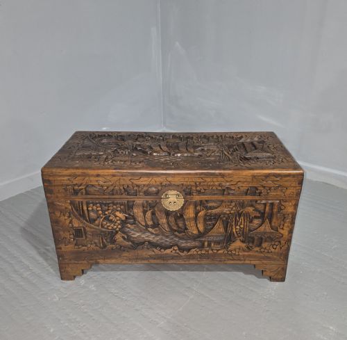 SUPER CARVED ORIENTAL CHEST