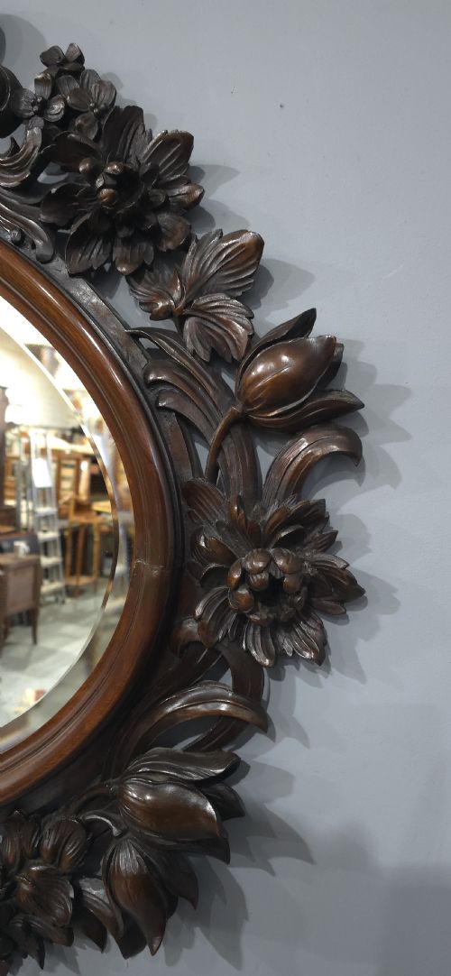 SUPER MAHOGANY OVAL MIRROR - ADDITIONAL PHOTO 7