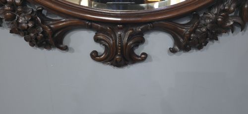 SUPER MAHOGANY OVAL MIRROR - ADDITIONAL PHOTO 8
