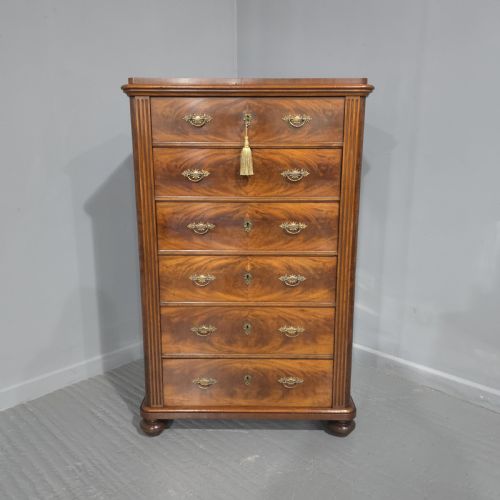 Outstanding Tall Mahogany Chest of Drawers