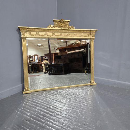 fig 1. Lovely Victorian Gilt Overmantle Mirror