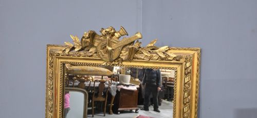 SUPERB FRENCH GILT OVERMANTLE PIER MIRROR - ADDITIONAL PHOTO 7