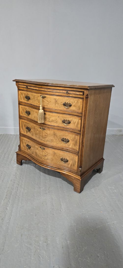 fig 1. Top Quality Burr Walnut Chest of Drawers