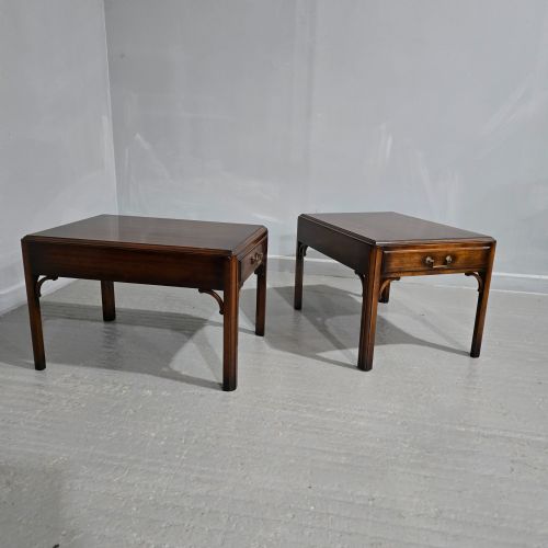 fig 1. Lovely Pair Chippendale Occasional Lamp Tables