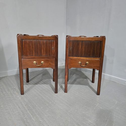 fig 1. Super Pair Georgian Bedside Lamp Cabinets