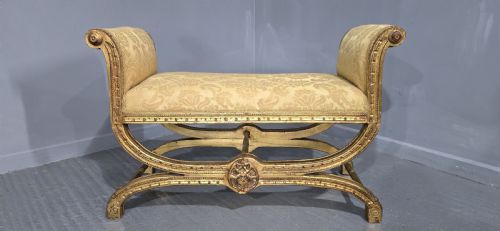 FRENCH GILT WINDOW SEAT - ADDITIONAL PHOTO 2