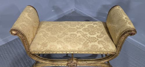 FRENCH GILT WINDOW SEAT - ADDITIONAL PHOTO 3