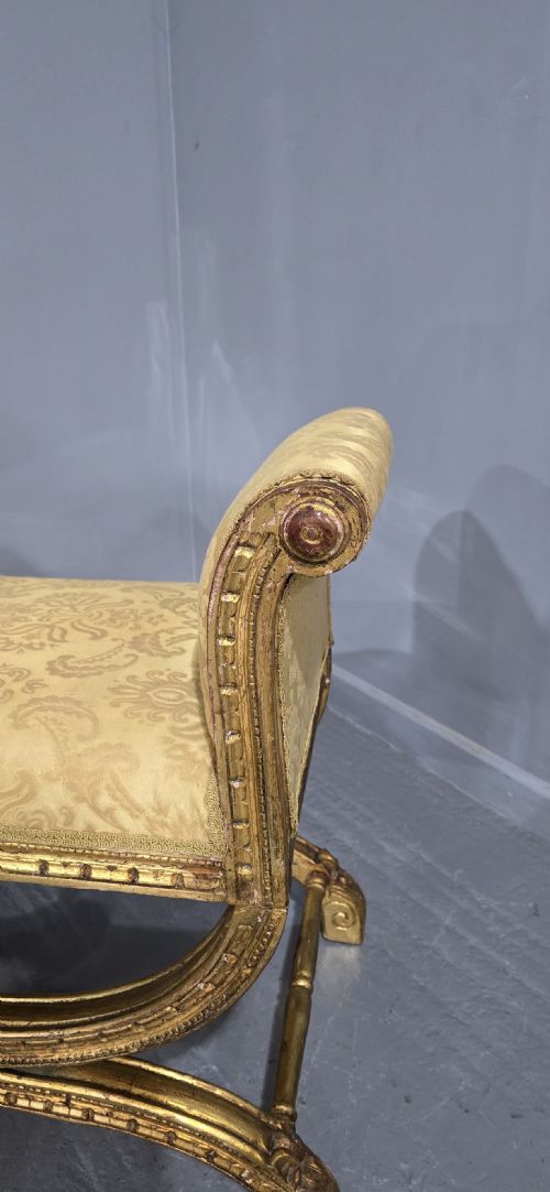FRENCH GILT WINDOW SEAT - ADDITIONAL PHOTO 4