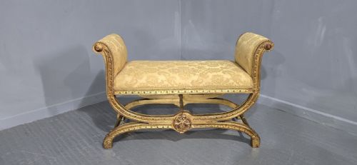 FRENCH GILT WINDOW SEAT - ADDITIONAL PHOTO 6