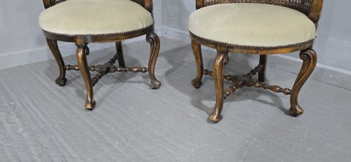 fig 1. Very good Pair Bergere Tub Chairs