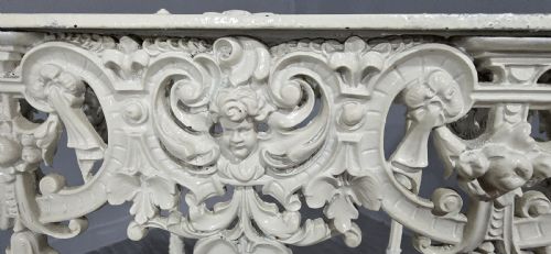 OUTSTANDING CAST IRON JARDINERE STAND - ADDITIONAL PHOTO 5