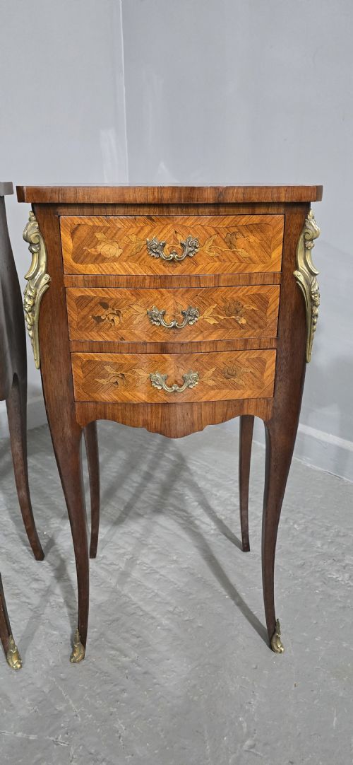 TOP QUALITY PAIR FRENCH BEDSIDE LAMP CHESTS - ADDITIONAL PHOTO 2