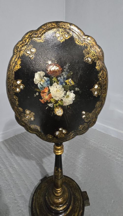 VICTORIAN PAPIER MACHE TABLE - ADDITIONAL PHOTO 6