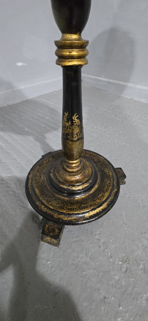 VICTORIAN PAPIER MACHE TABLE - ADDITIONAL PHOTO 7
