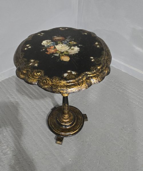 VICTORIAN PAPIER MACHE TABLE - ADDITIONAL PHOTO 11