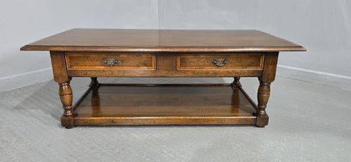 fig 1. Oak Plank Coffee Table