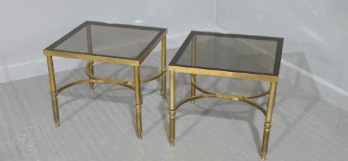 fig 1. Pair Maison Jansen Side Lamp Tables