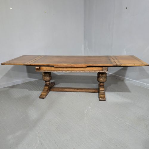 fig 1. Outstanding Oak Refrectory Farmhouse Dining Table