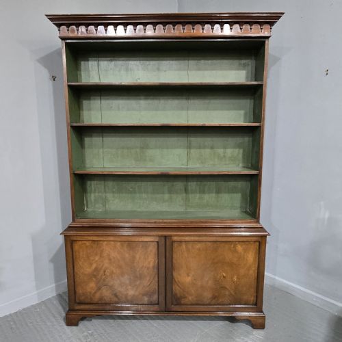 fig 1. Super Mahogany Open Bookcase on Cupboard