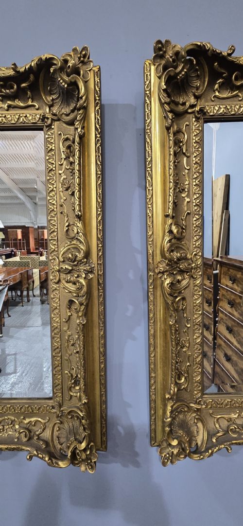 OUTSTANDING PAIR GILT MIRRORS - ADDITIONAL PHOTO 11