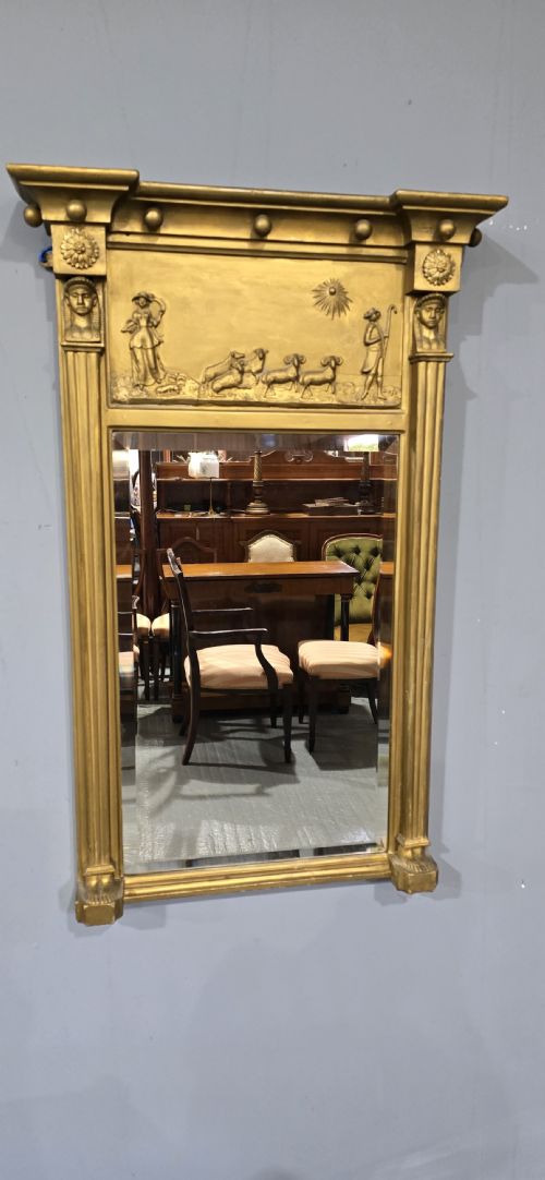 VERY GOOD REGENCY MIRROR - ADDITIONAL PHOTO 1