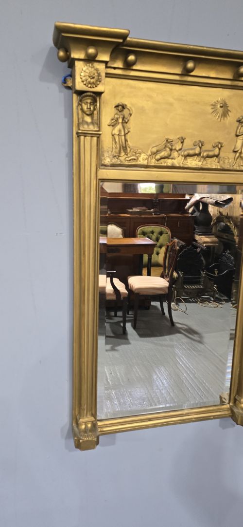 VERY GOOD REGENCY MIRROR - ADDITIONAL PHOTO 5